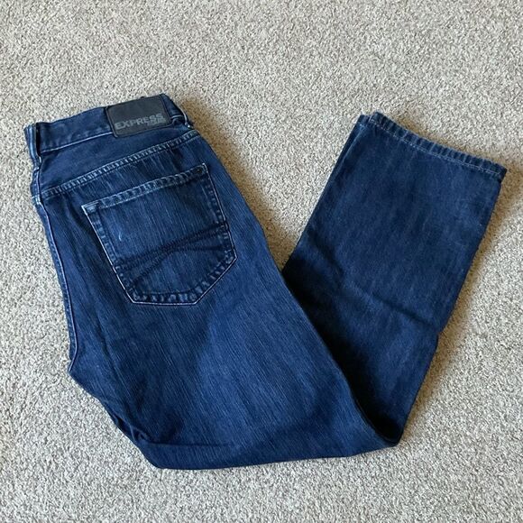 Express Mens Kingston Classic Straight Leg Jeans 32x30 - Picture 1 of 11